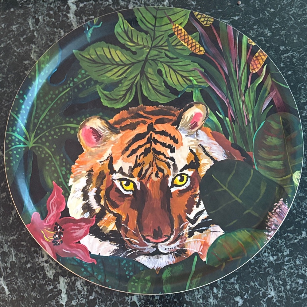 Vibrant Tiger Decorative Plate